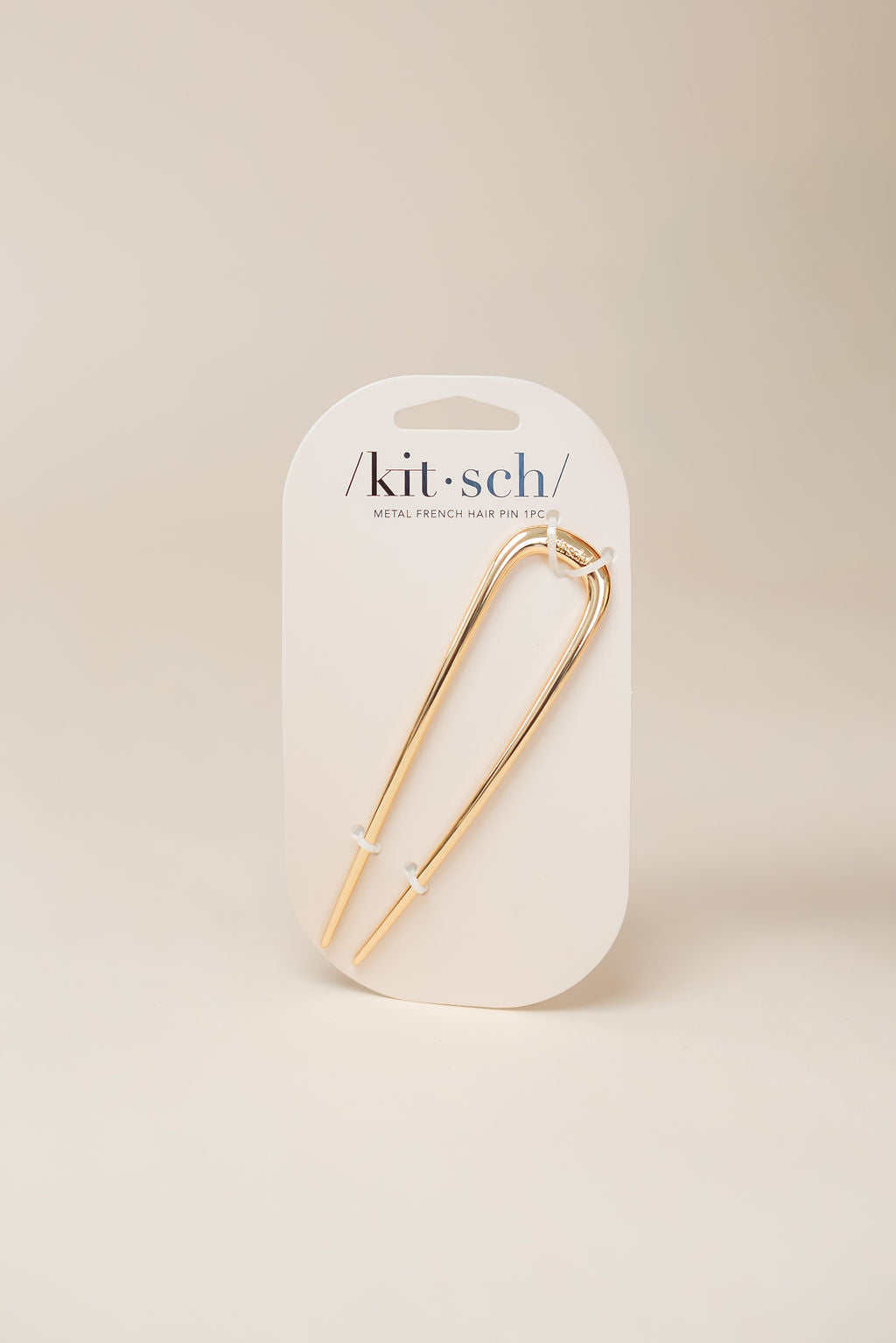 Metal French Hair Pin - Gold