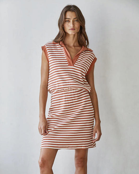Marley Striped Polo Dress