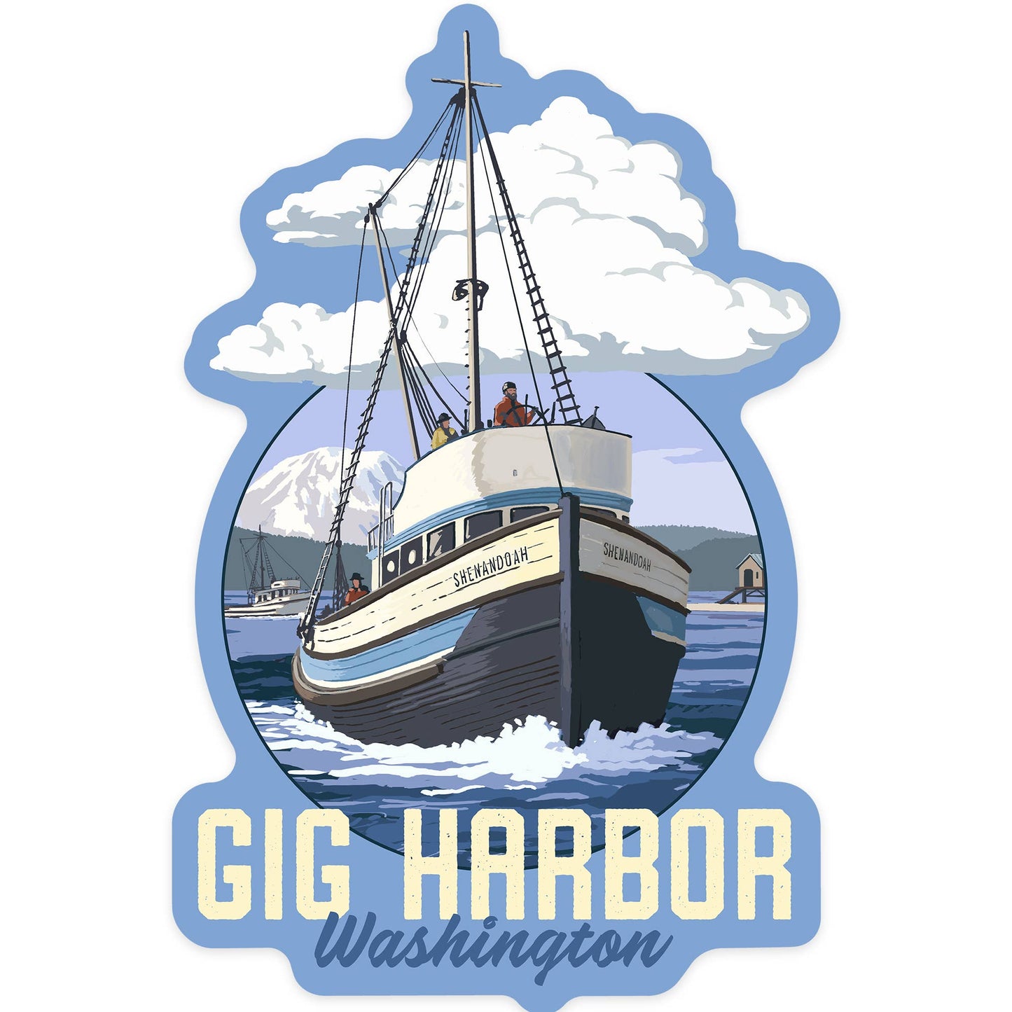 Vinyl Sticker Gig Harbor, Washington, Shenandoah