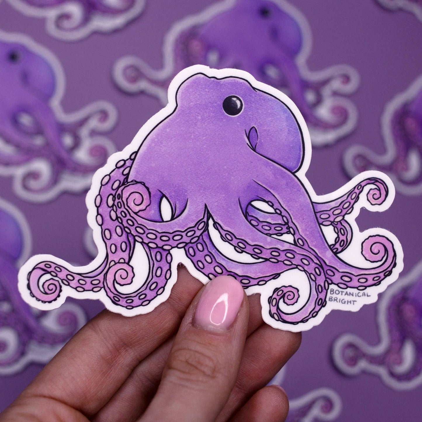 Octopus Waterproof Vinyl Sticker