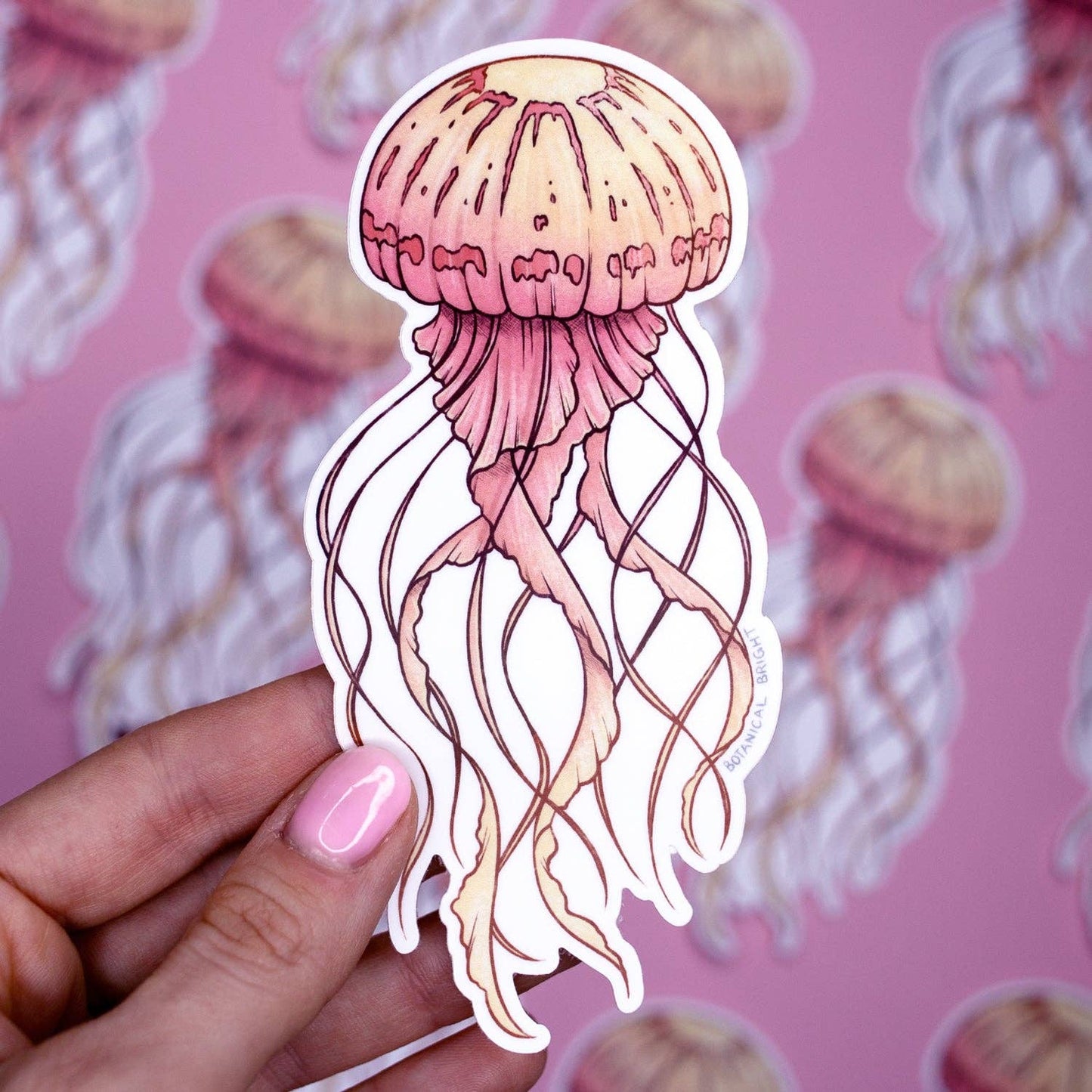 Jellyfish Waterproof Vinyl Sticker