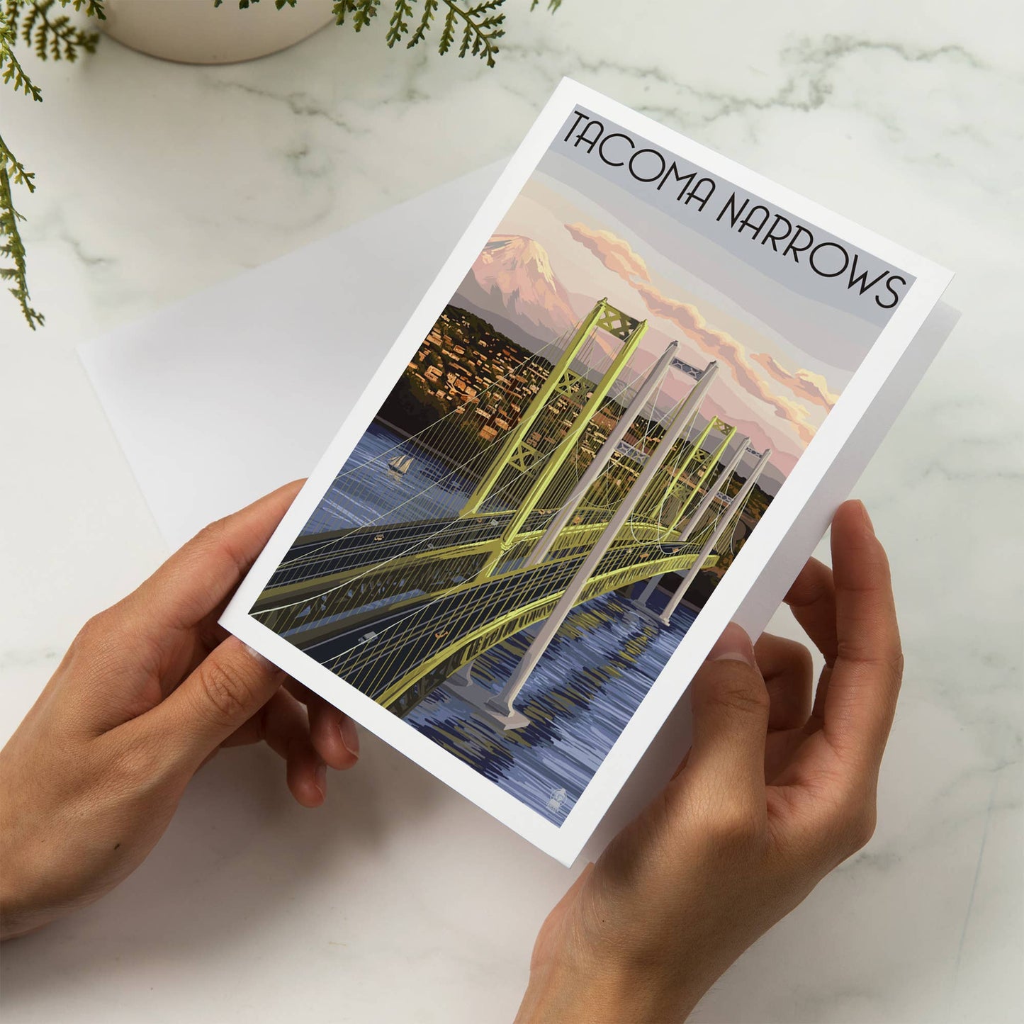 Tacoma Narrows Bridge Notecard