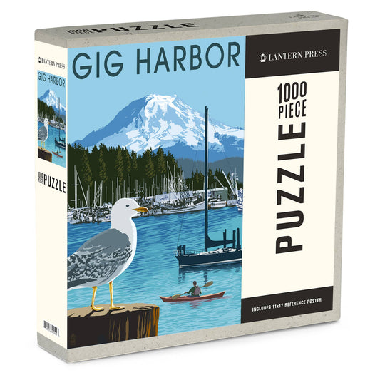 1000 PIECE PUZZLE Gig Harbor, Washington, Day Scene