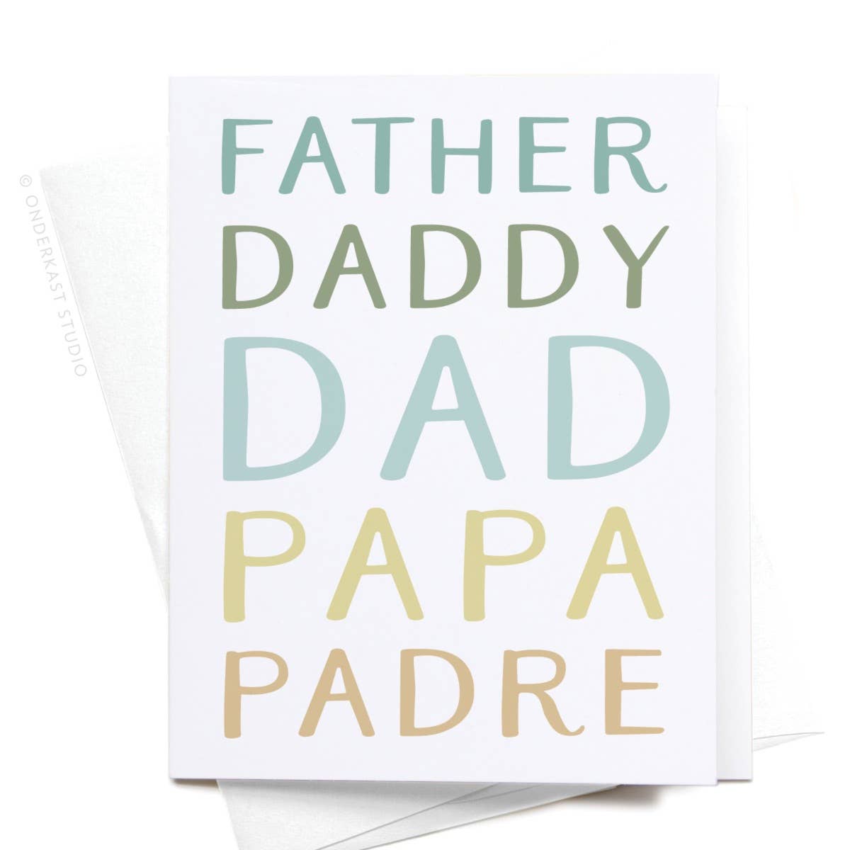 Father Daddy Dad Papa Padre Greeting Card