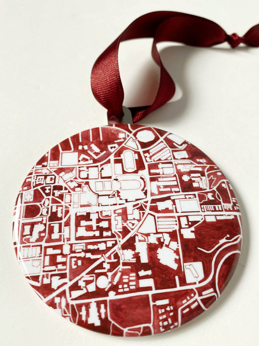 WSU Campus Map Ornament