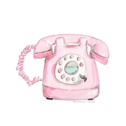 Vintage Phone Sticker