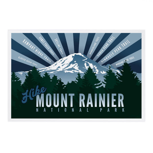PREMIUM POSTCARDS Hike Mt. Rainier