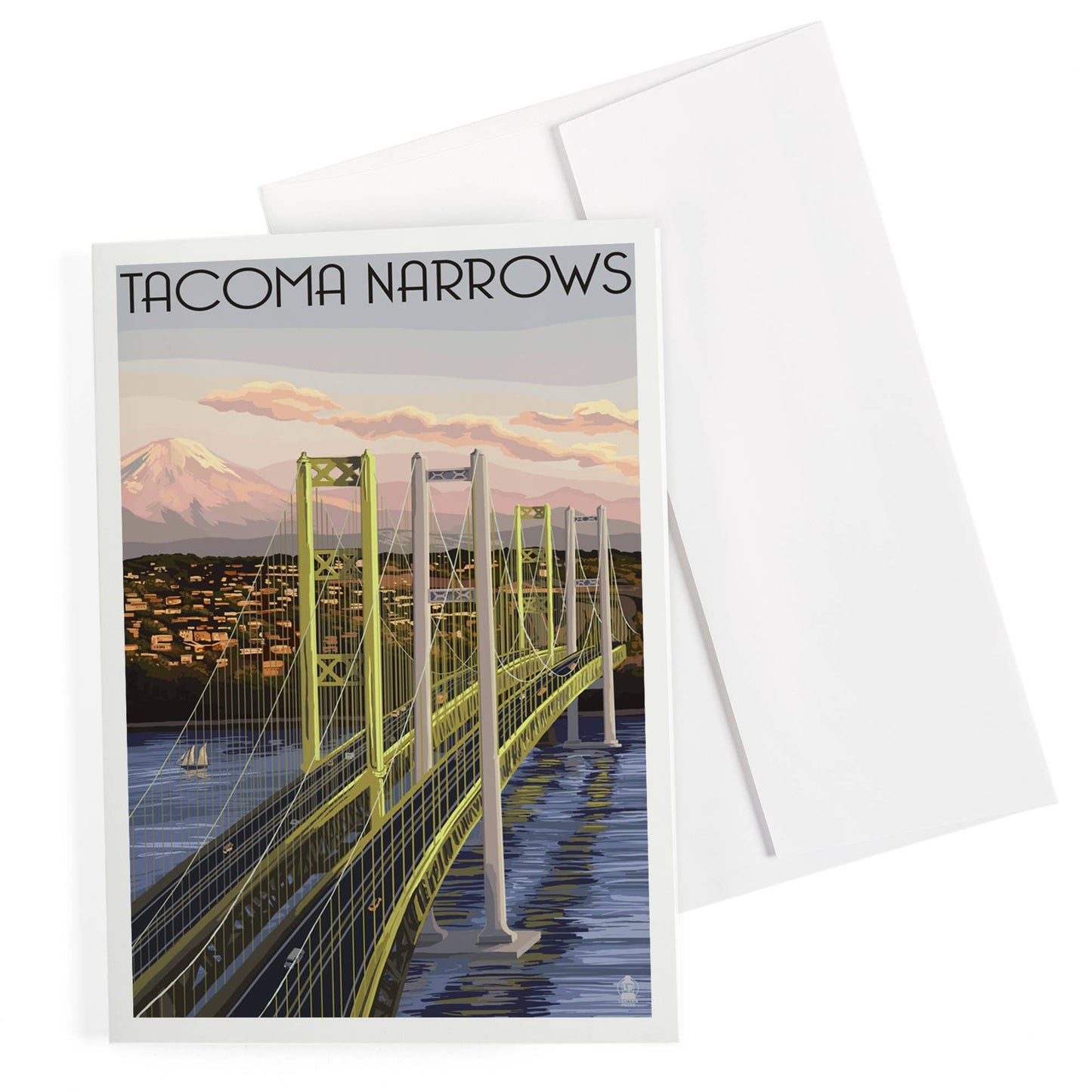 Tacoma Narrows Bridge Notecard