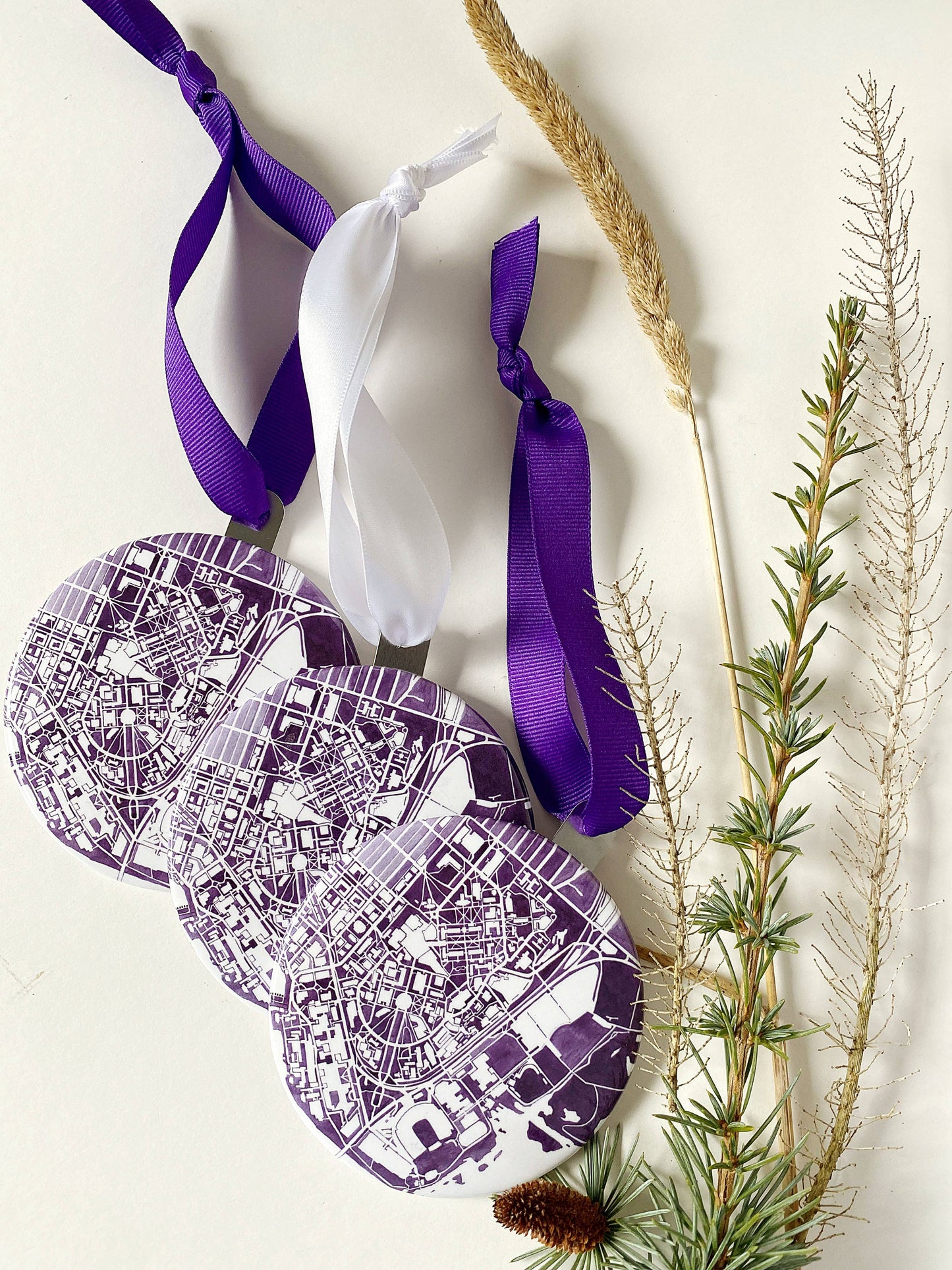 UW Campus Map Ornament