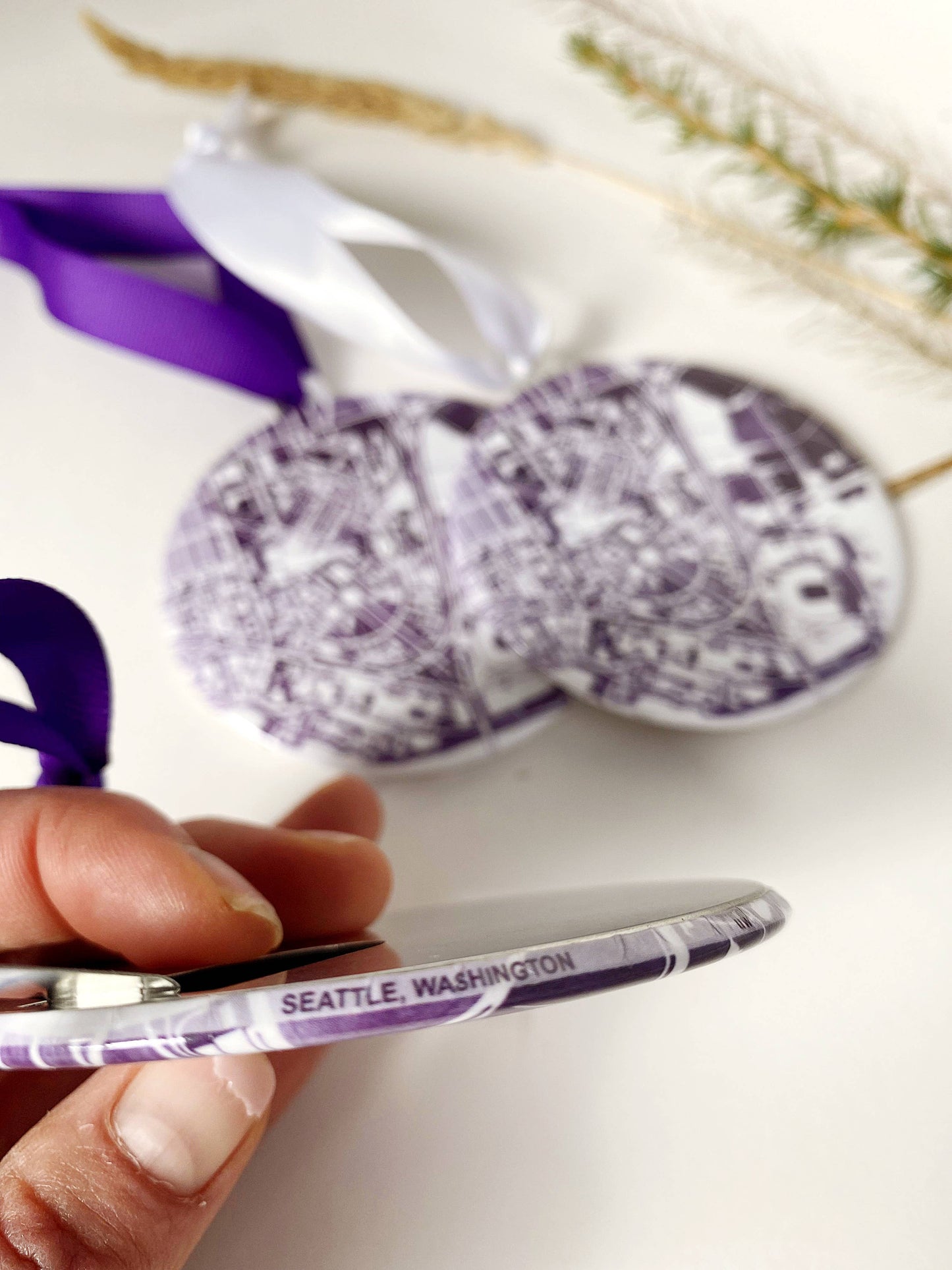 UW Campus Map Ornament