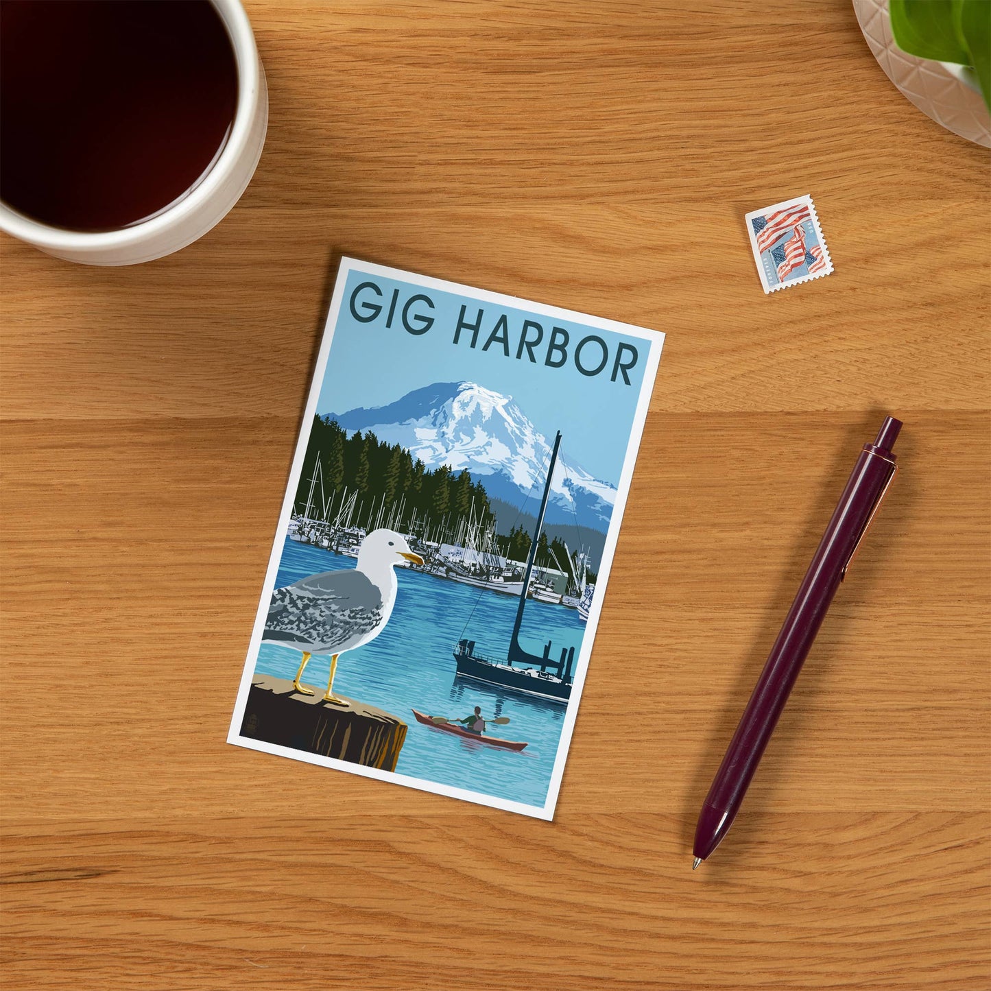 PREMIUM POSTCARDS Gig Harbor, Washington, Day Scene