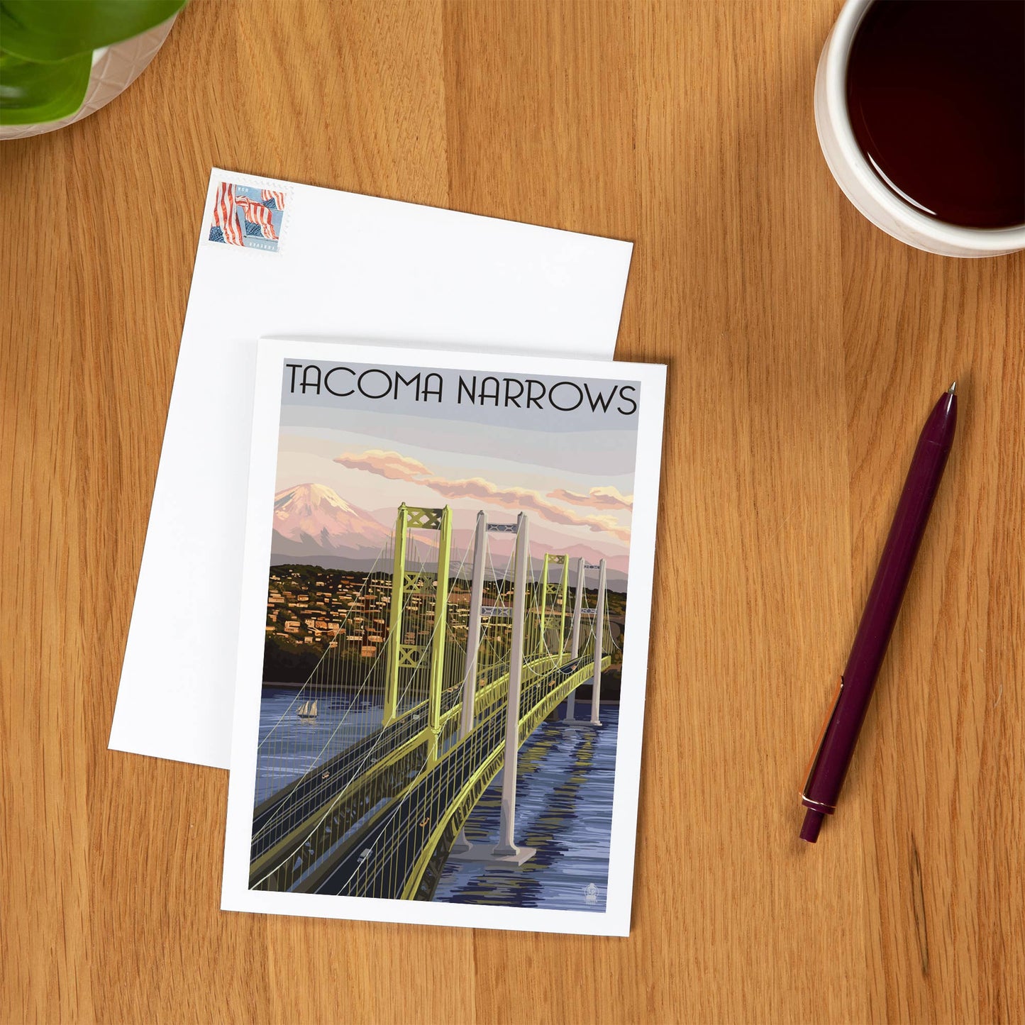 Tacoma Narrows Bridge Notecard