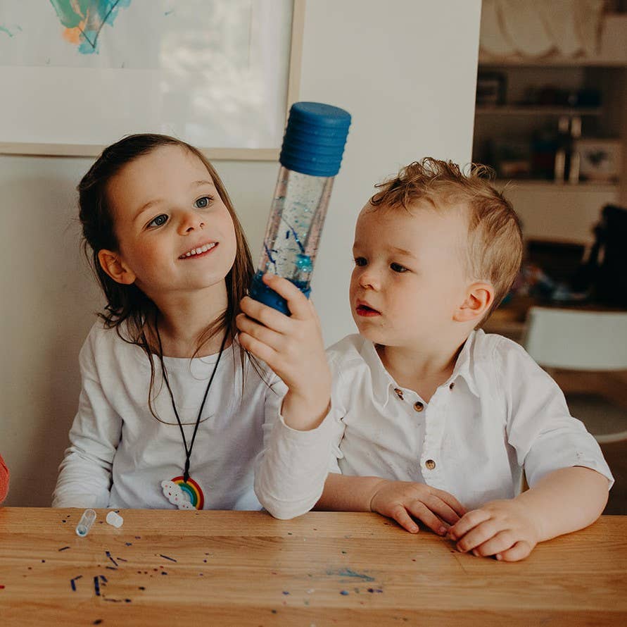 DIY Calm Down Bottle: Blue