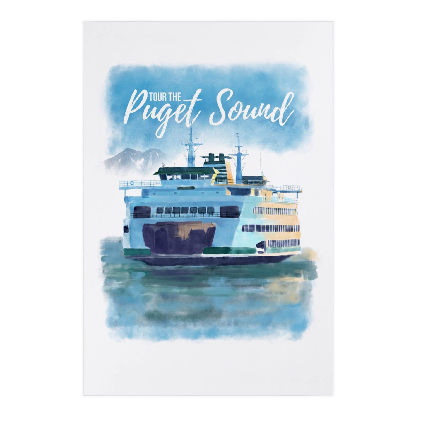 PREMIUM POSTCARDS Washington, Tour the Puget Sound, Ferry