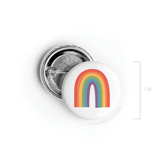 Pride Rainbow Pinback Button: Loose