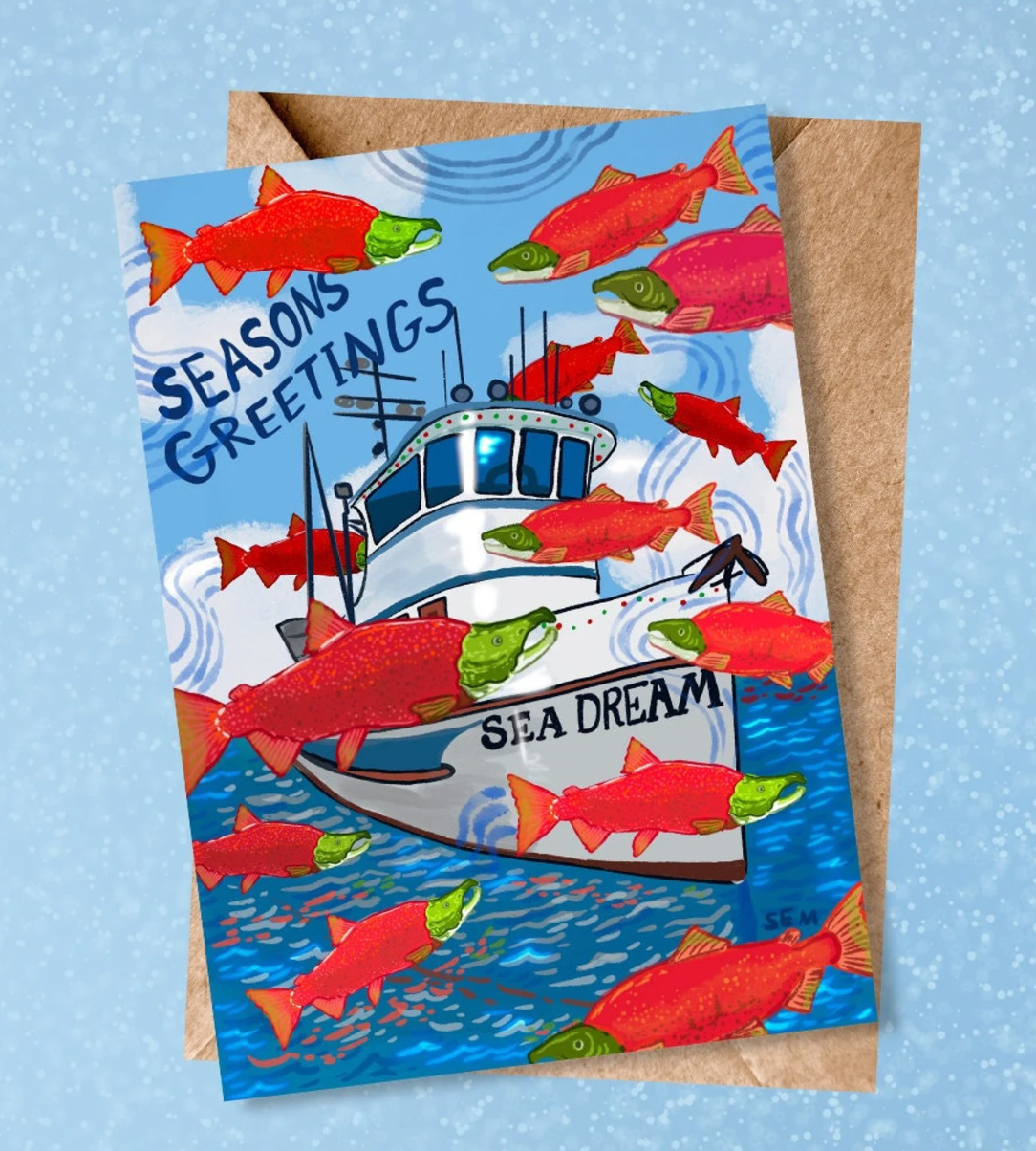HOLIDAY Sockeye Season Holiday Card