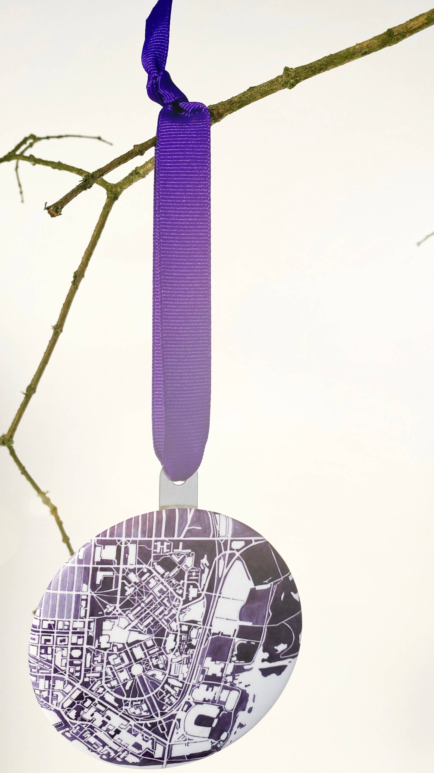 UW Campus Map Ornament