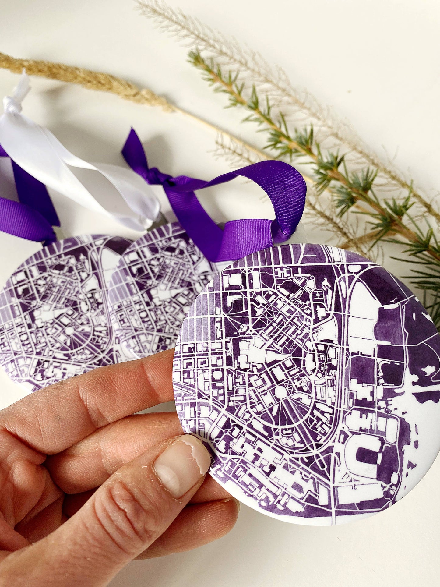 UW Campus Map Ornament