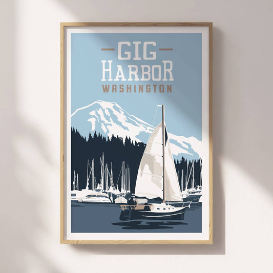 Gig Harbor, Washington Travel Poster