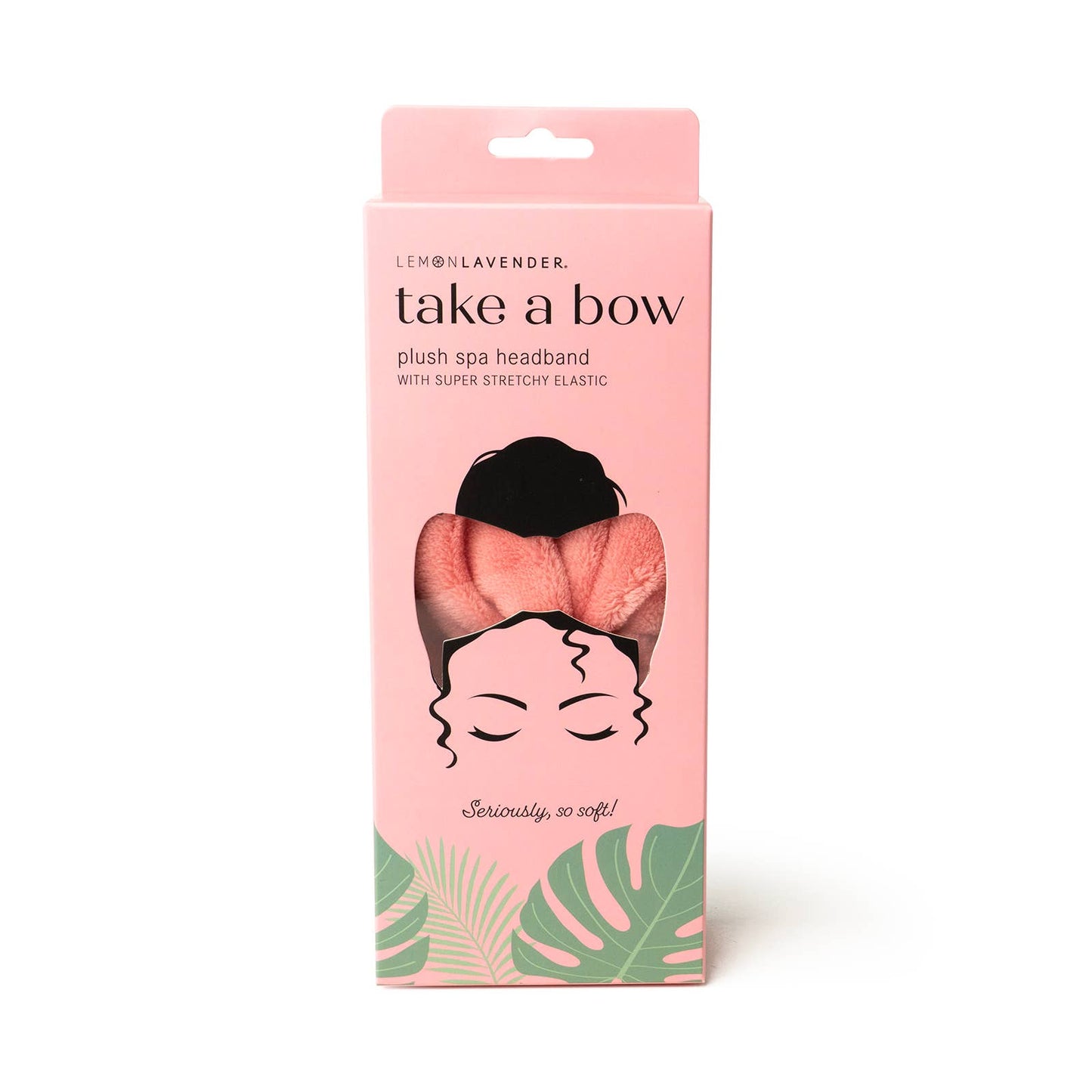 Bow Ultra Plush Spa Headband Lemon Lavender Take a