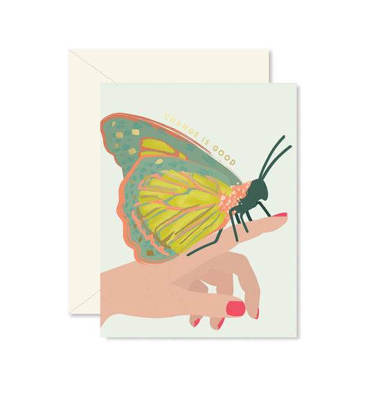 Butterfly Change is Good Greeting Card