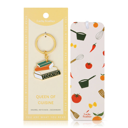 Book Lover Keychain  - Cooking