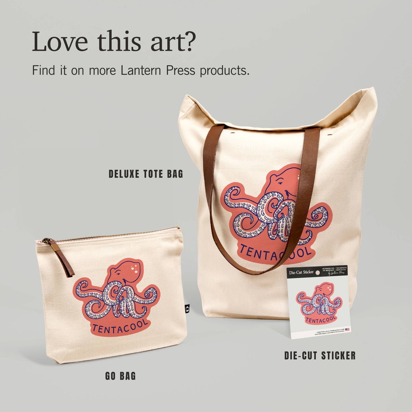 Humorous Animals Collection, Octopus, Vinyl Sticker