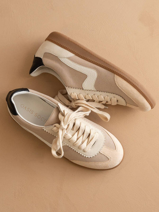 Low Top Kyla Sneaker in Almond - Size 8