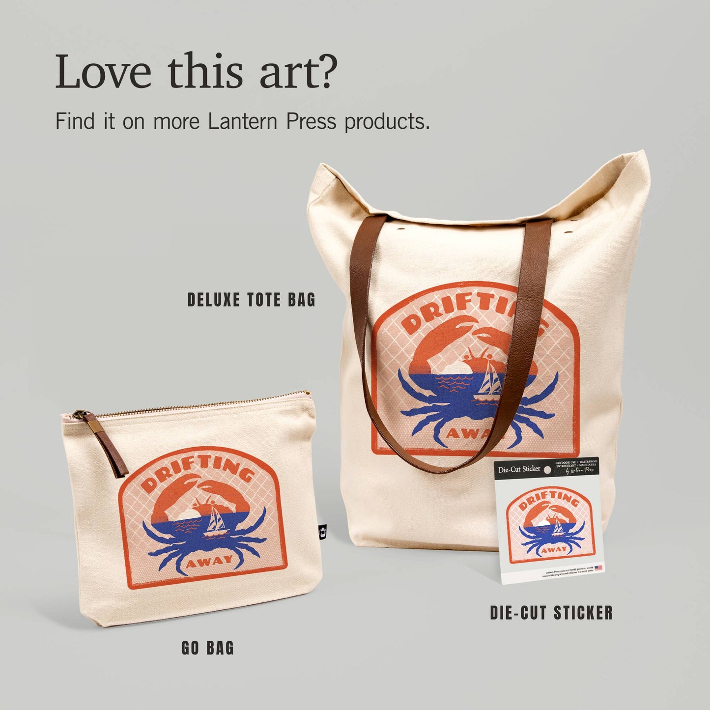 Dockside Series, Crab: Mini STICKERS