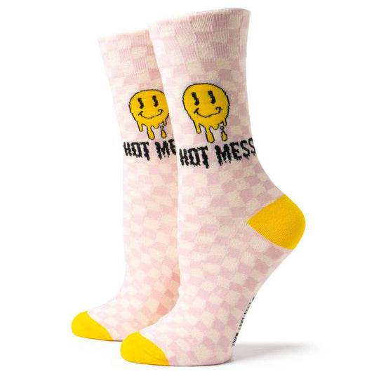 : Hot Mess, Small Two Left Feet® Socks Open Stock