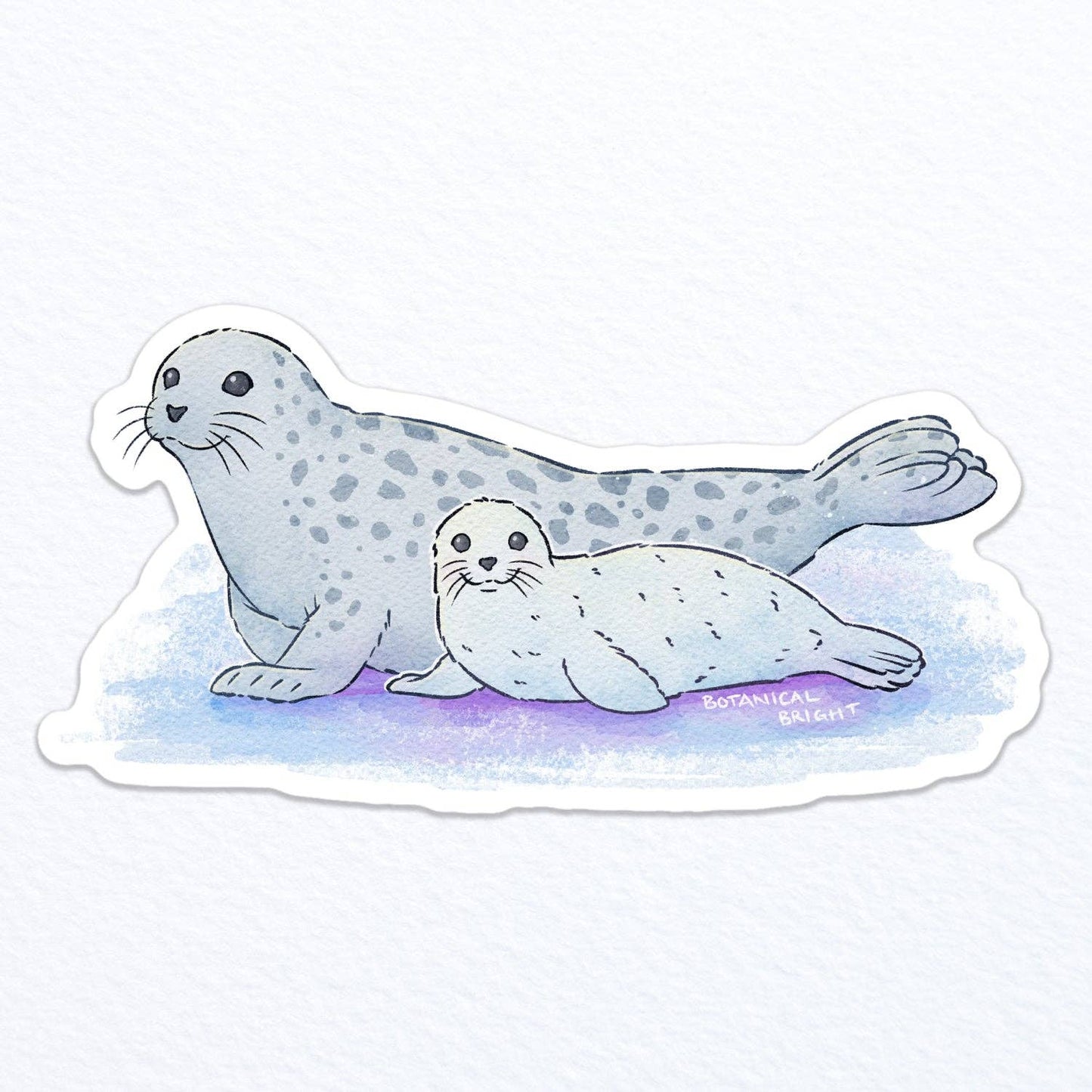 Seal with Baby Waterproof Vinyl Sticker