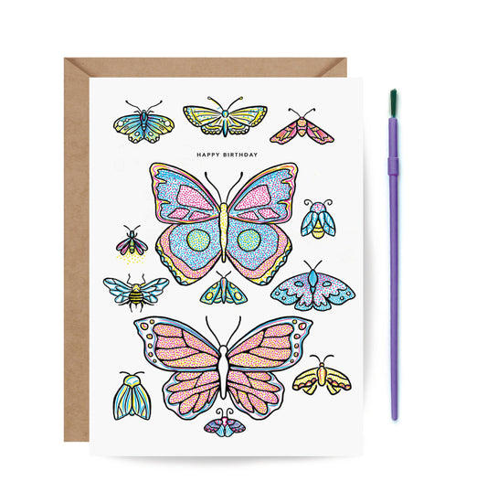 Paint With Water Card - Butterfly Birthday
