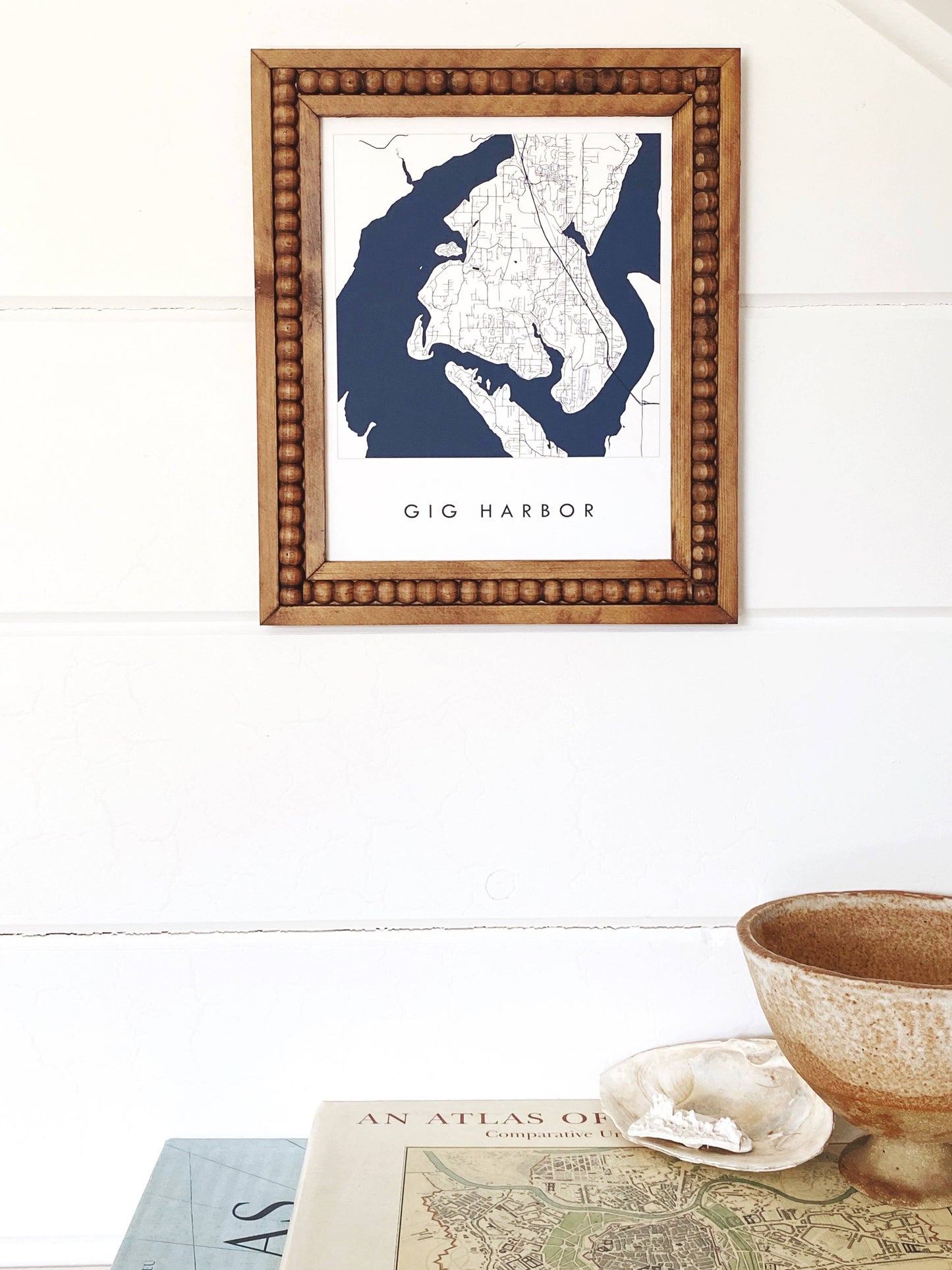 Gig Harbor Washington Blueprint Map 11 x 14