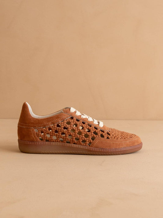 The Sandy Brown | Crochet Detailed Sneaker