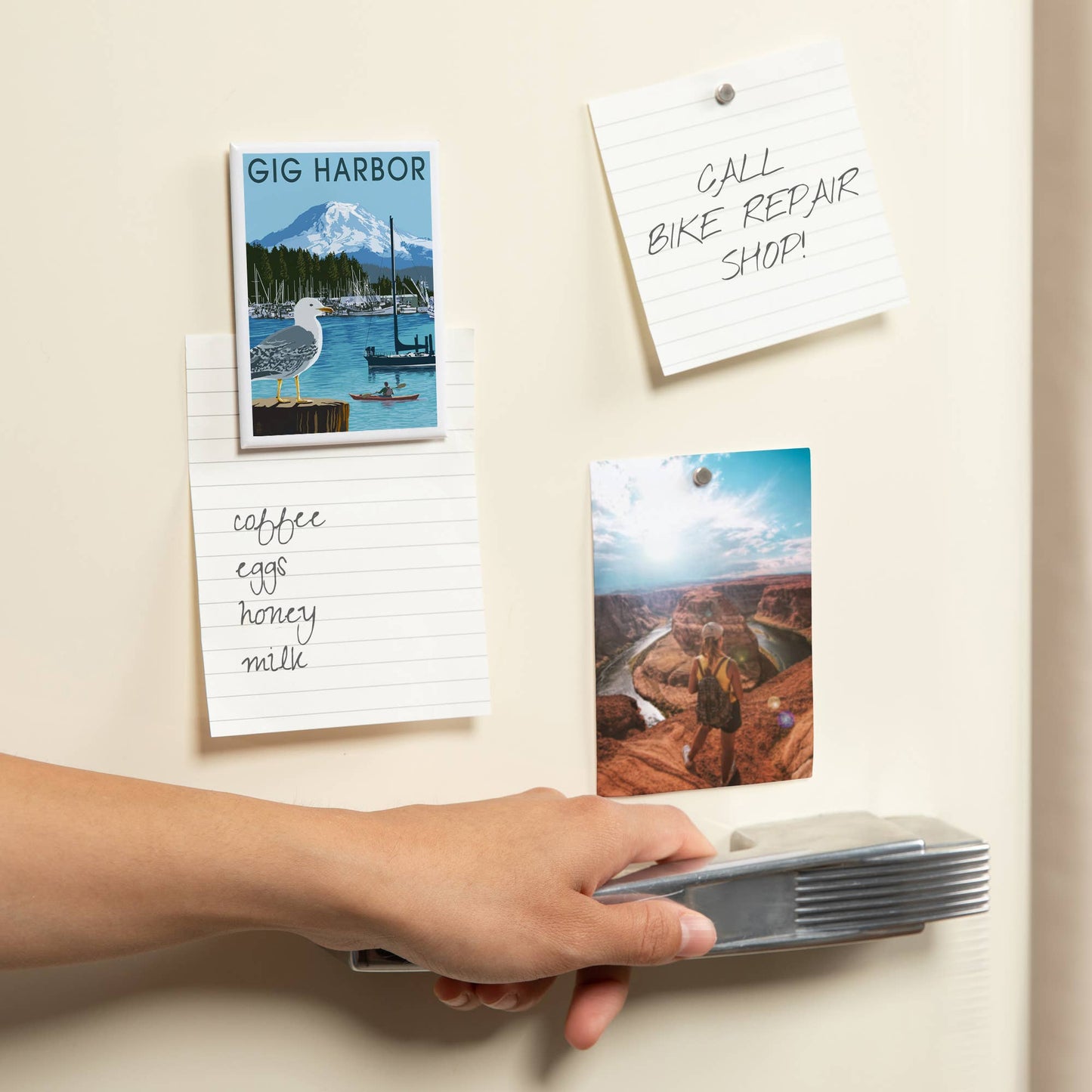 Gig Harbor Marina Magnet - 2.5" x 3.5"