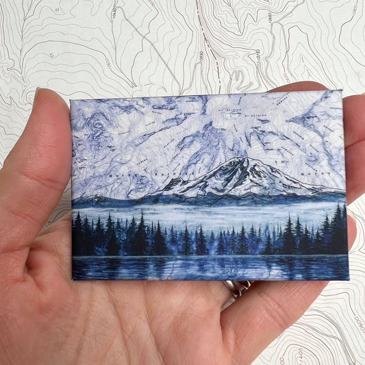 Washington Mt Rainier Magnets: Rainier Morning
