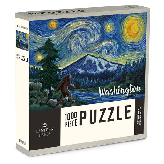1000 PIECE PUZZLE Washington Bigfoot, Starry Night