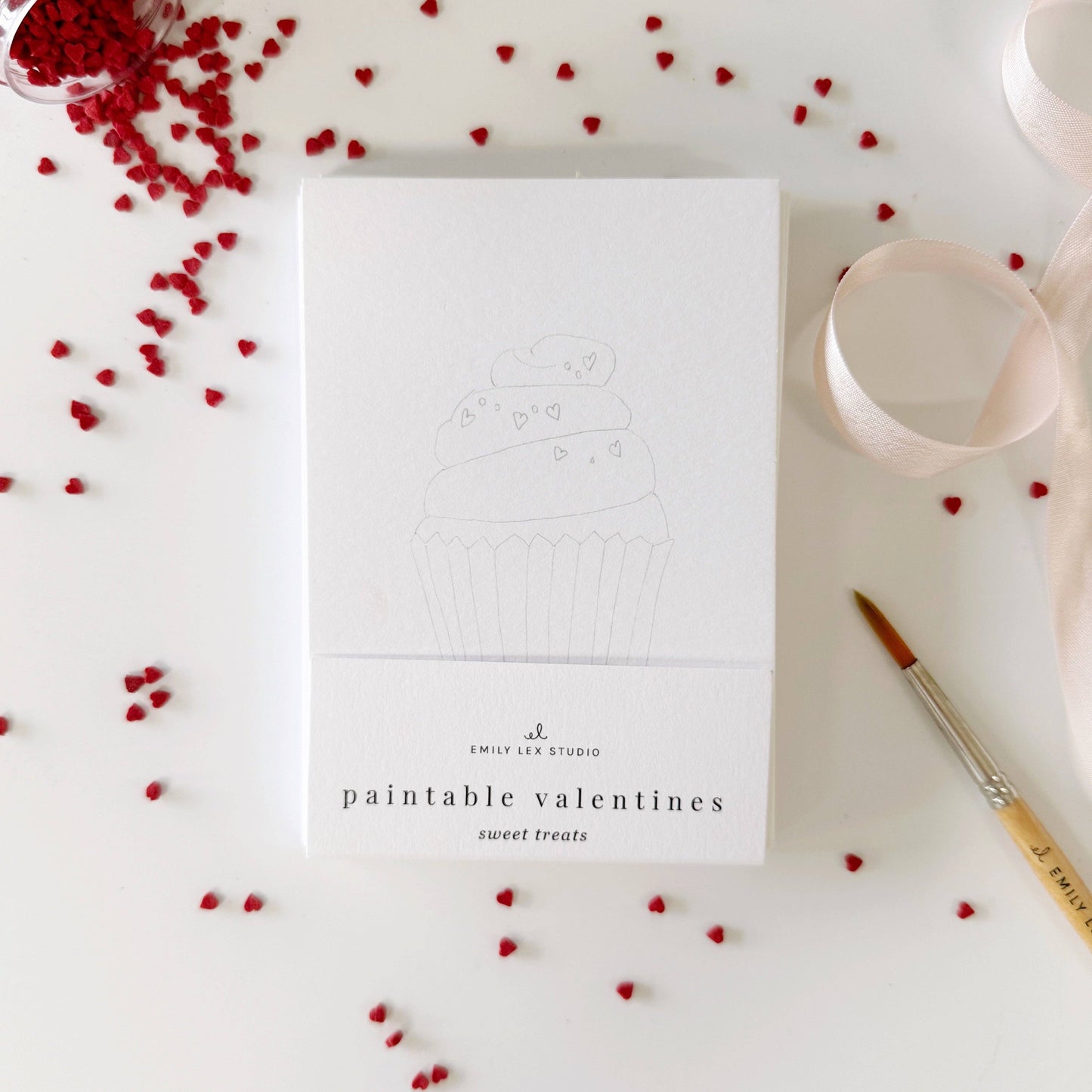 Paintable Watercolor Valentines