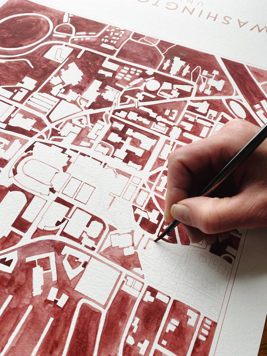 WSU Campus Map Ornament