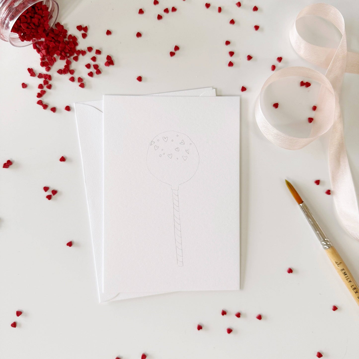 Paintable Watercolor Valentines