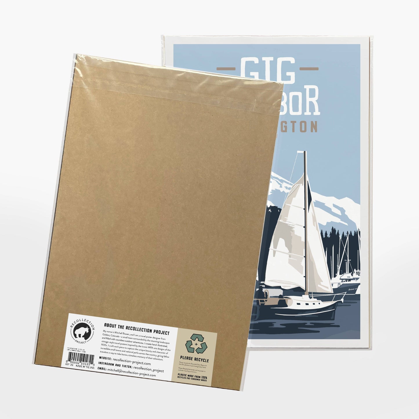 Gig Harbor, Washington Travel Poster