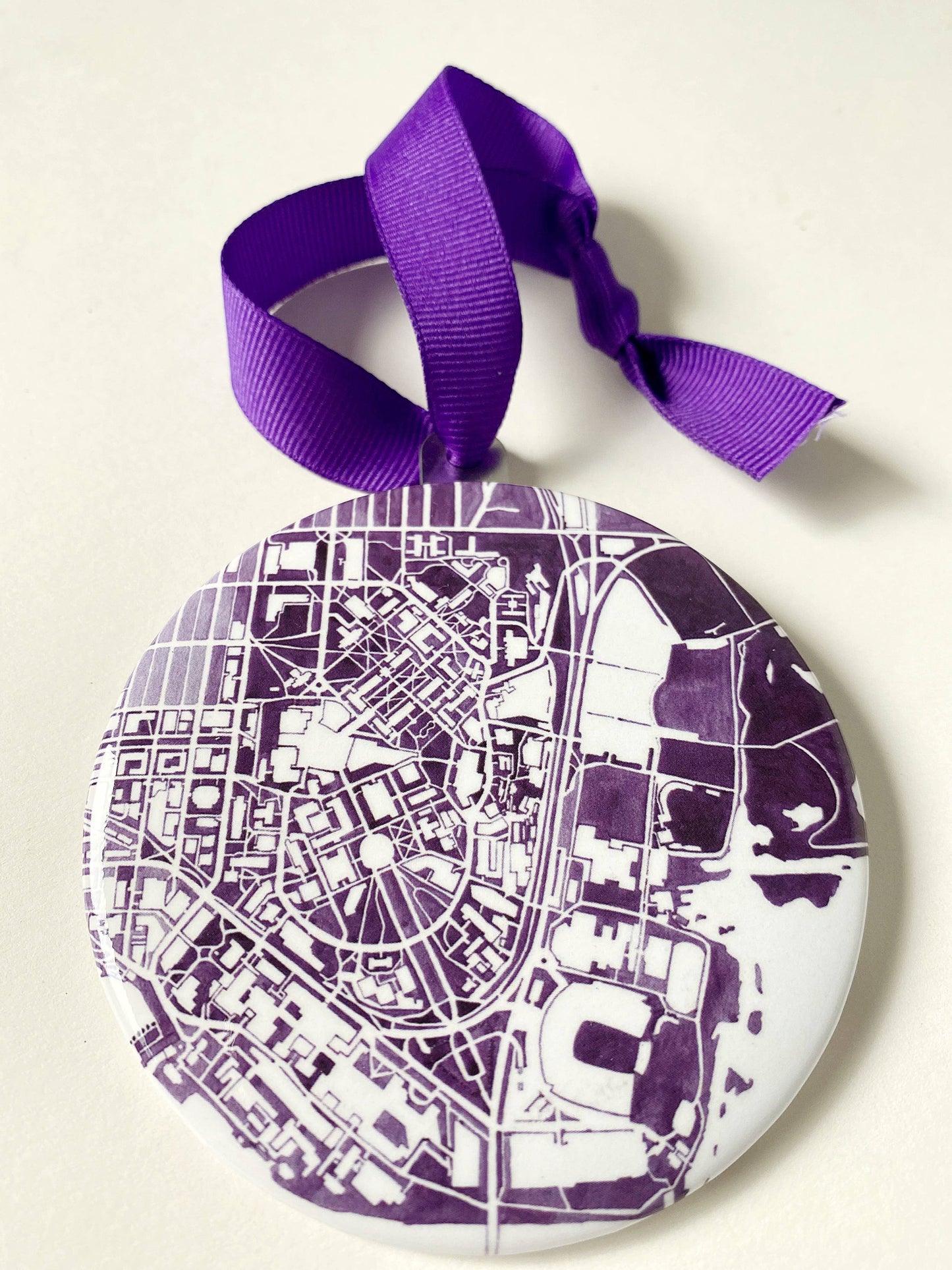 UW Campus Map Ornament
