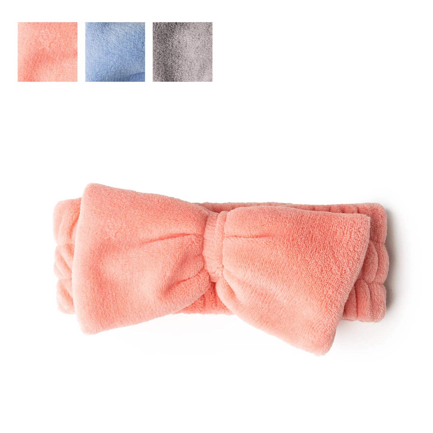 Bow Ultra Plush Spa Headband Lemon Lavender Take a