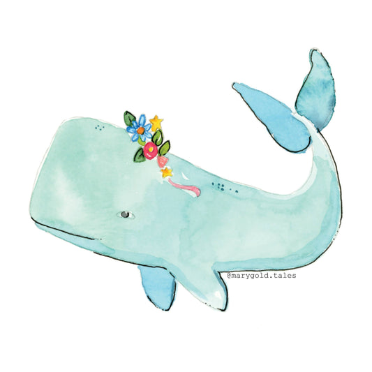 Whale Sticker