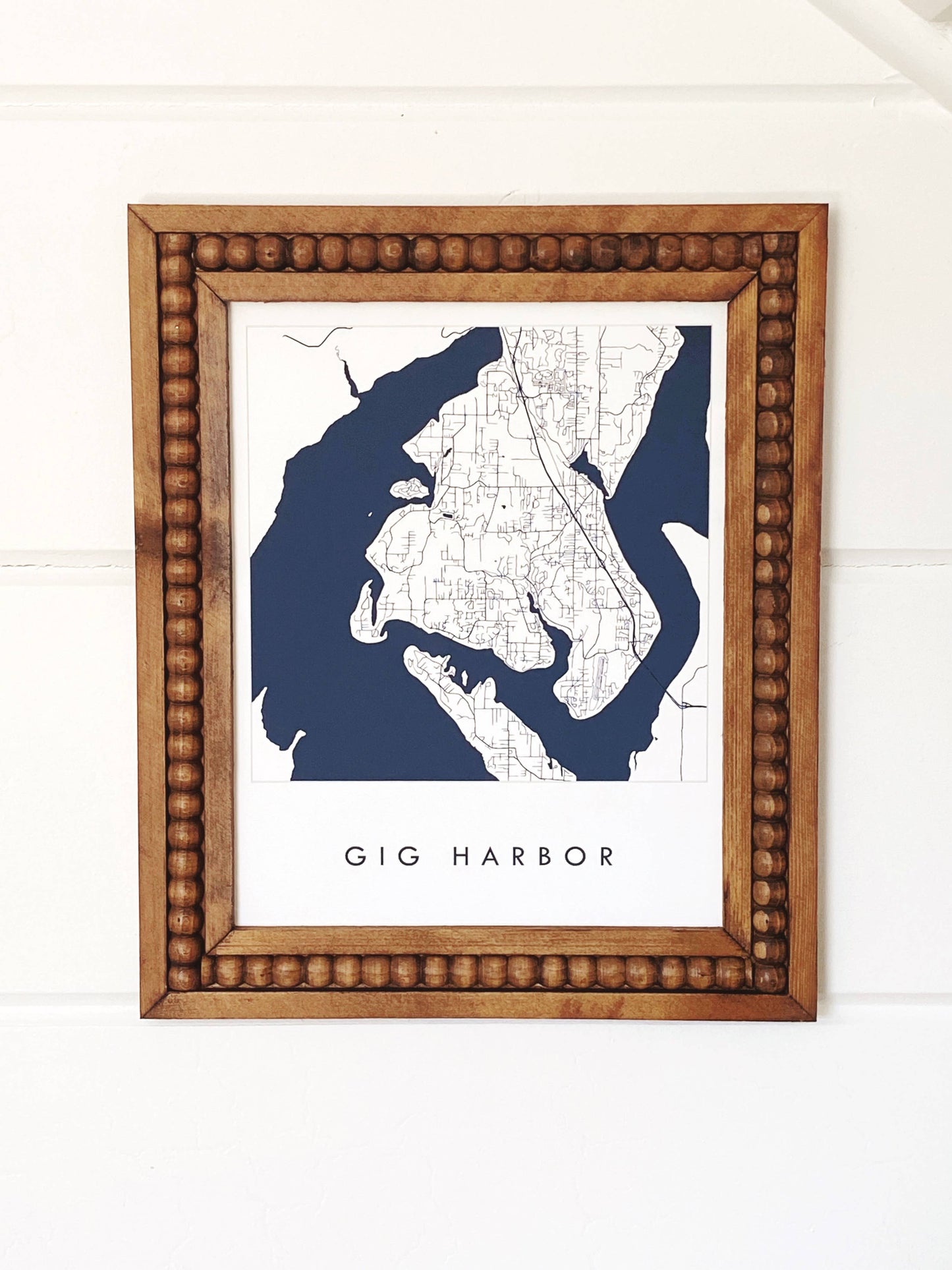 Gig Harbor Washington Blueprint Map 11 x 14