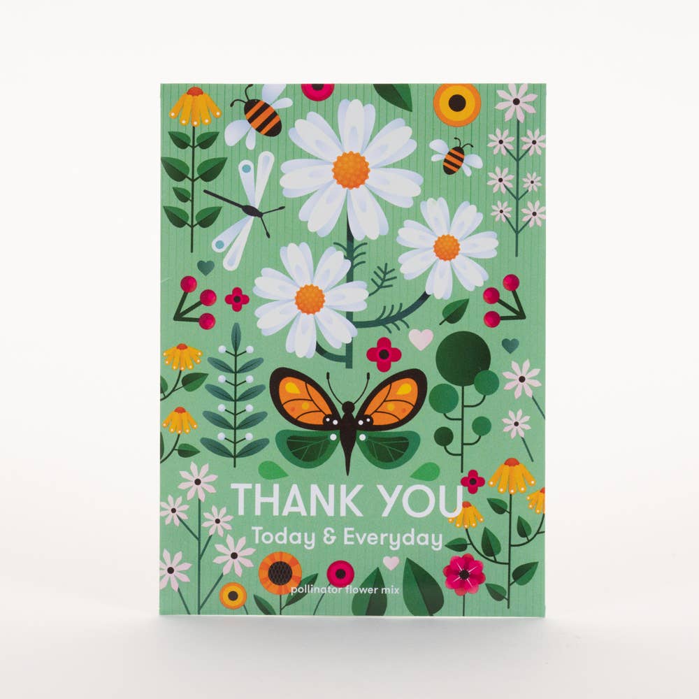 Thank You Today Everyday - Pollinator Flower Mix Seed Packet