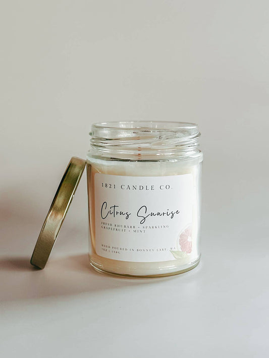 Citrus Sunrise 7oz Soy Blend Candle | Home Decor Gifts