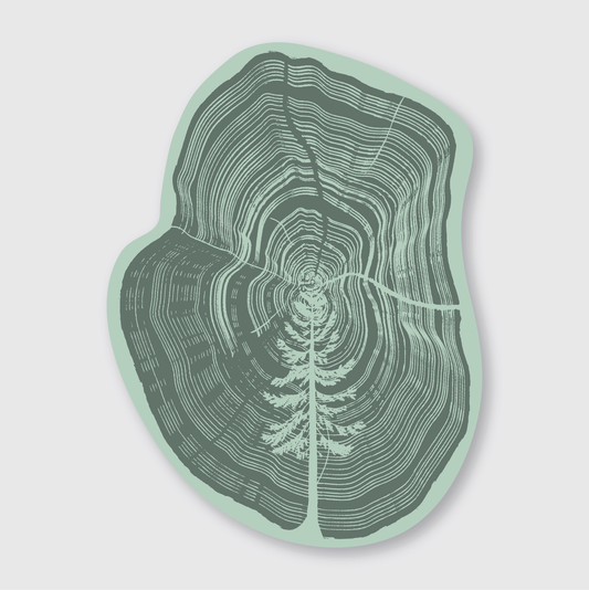 Tree In Tree Sticker: 2.9" x 3.9"