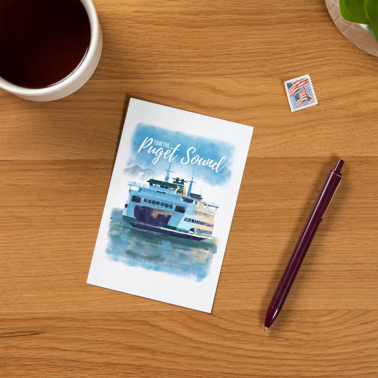 PREMIUM POSTCARDS Washington, Tour the Puget Sound, Ferry