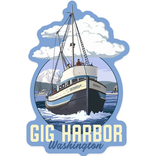 Vinyl Sticker Gig Harbor, Washington, Shenandoah